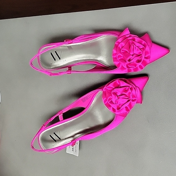 Worthington Womens Rosie Pointed Toe Kitten Heel Pumps - Picture 2 of 7